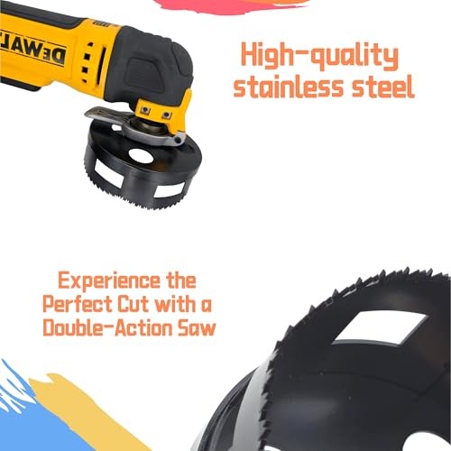 Upgrade 2pcs Hand Held Circular Saw Multi Tool, Electrical Box Cutter Ceiling