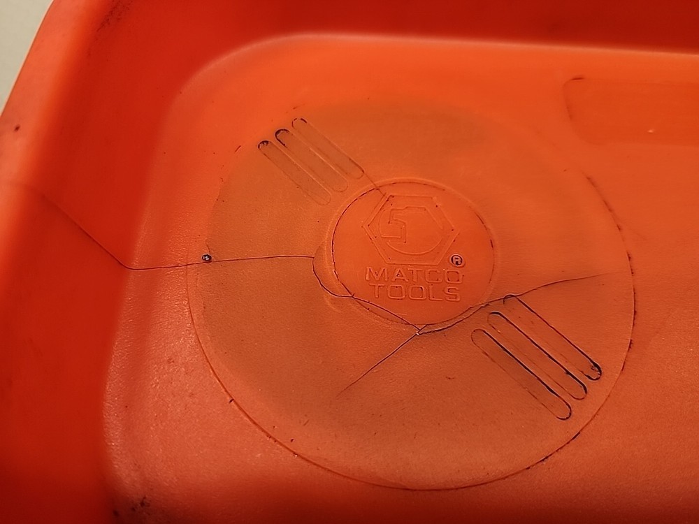 Matco Tools Orange Plastic Magnetic Tool Tray 9.5" x 5.5