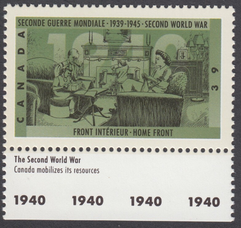 Canada - #1298 Second World War 1940  - MNH