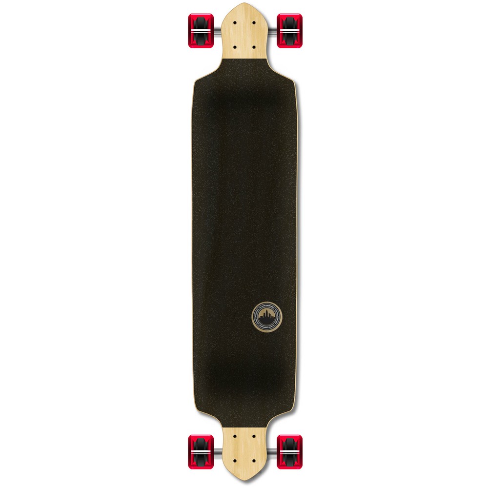 Yocaher Drop Down Longboard Complete - Checker Red
