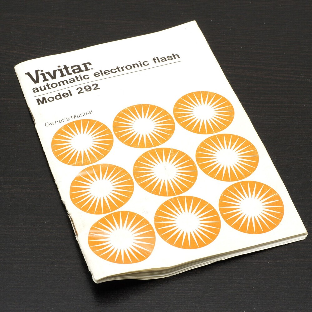 Vivitar Automatic Electronic Flash Model 292 Instruction Manual