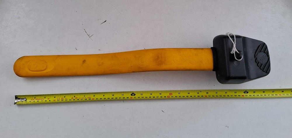 Stoplock PRO Steering Wheel Immobiliser With 1 x KEY - Yellow Fully Working