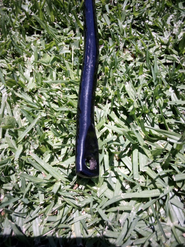 Motorcycle Exhaust Bracket 21" Long Black Painted