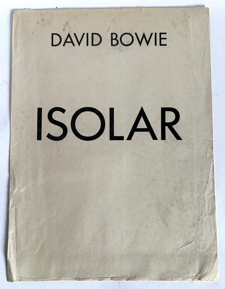 David Bowie Isolar 1 Thin White Duke Tour 1976 U.S Programme + envelope and Gu