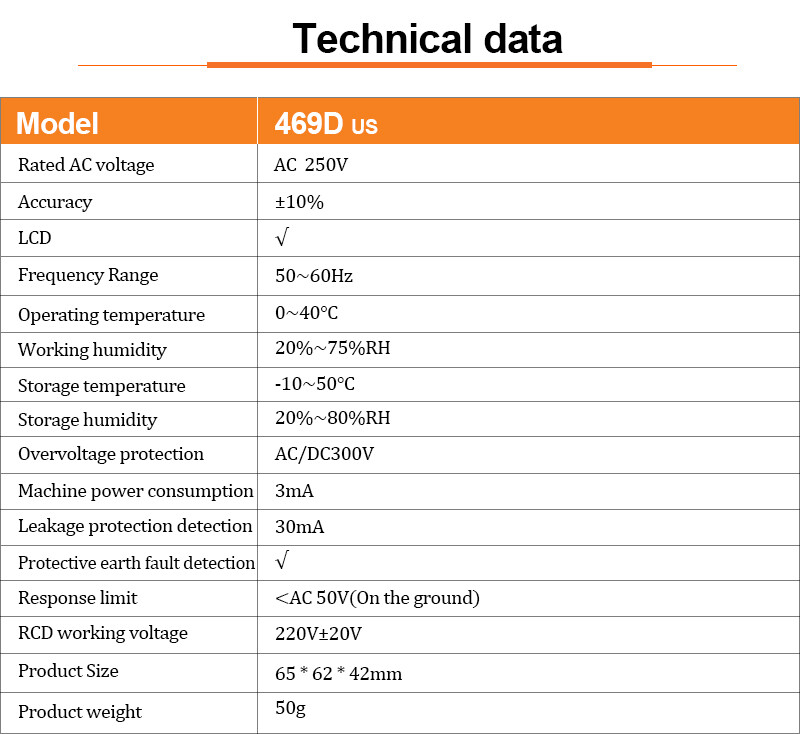 Socket Tester Electrical GFCI Receptacle Detector US Plug Tester LCD Display