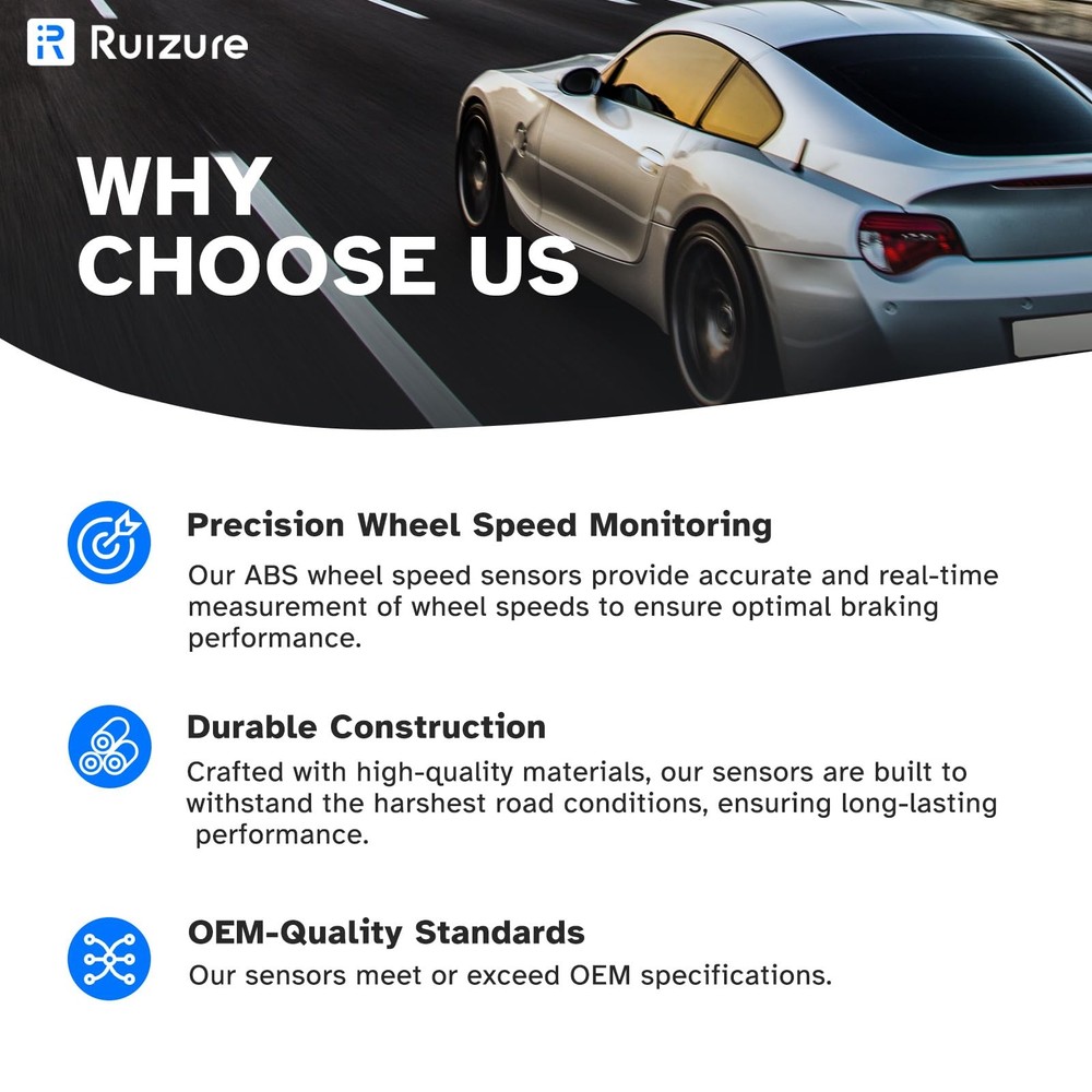 Front ABS Wheel Speed Sensor Left Right fit for Ford Escape Focus Transit Con...