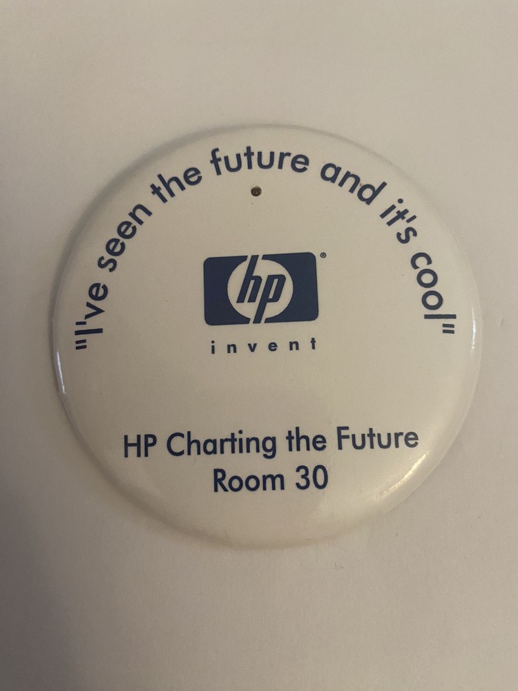 HP Charting The Future Pin Back Button P189