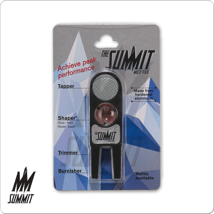 Summit TTSUM Multi Tool - Pool Cue Tip Care - Black