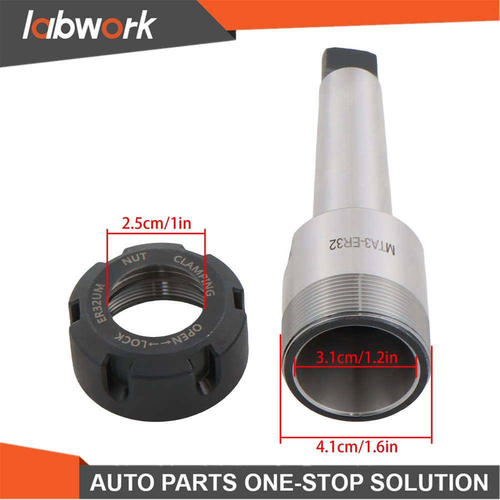 Labwork MT3 ER32 Precision Collet Chuck MT3-ER Type CNC Milling Tool Holder