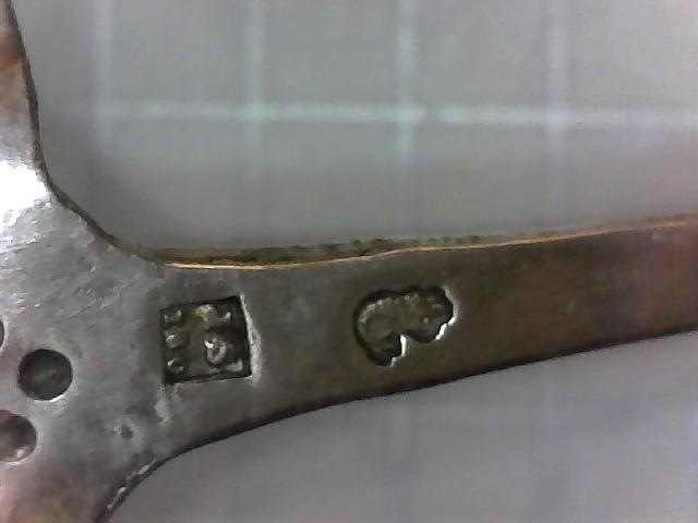 Antique Dutch Solid Silver Decorated Cream Spoon circa 1875