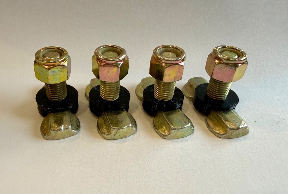 L-Track Low-Profile Locking Double Lug Tie Down L-Track Stud (4-Pack)