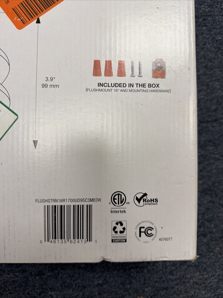 Ledvance Selectable LED Flush Mount with Motion Sensor Brushed Nickel 16" 62413