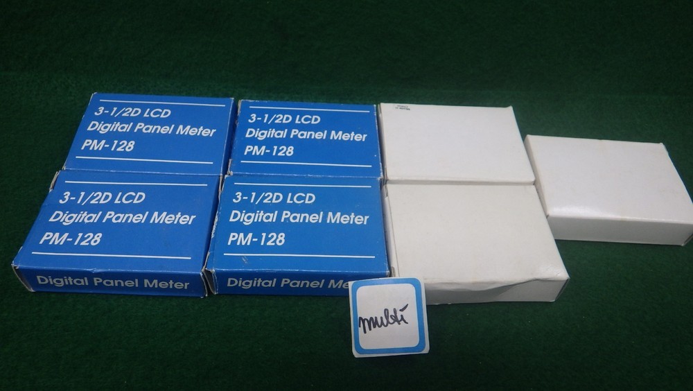 NOS Vintage 3-1/2" LCD Digital Panel Meter PM-128 9VDC