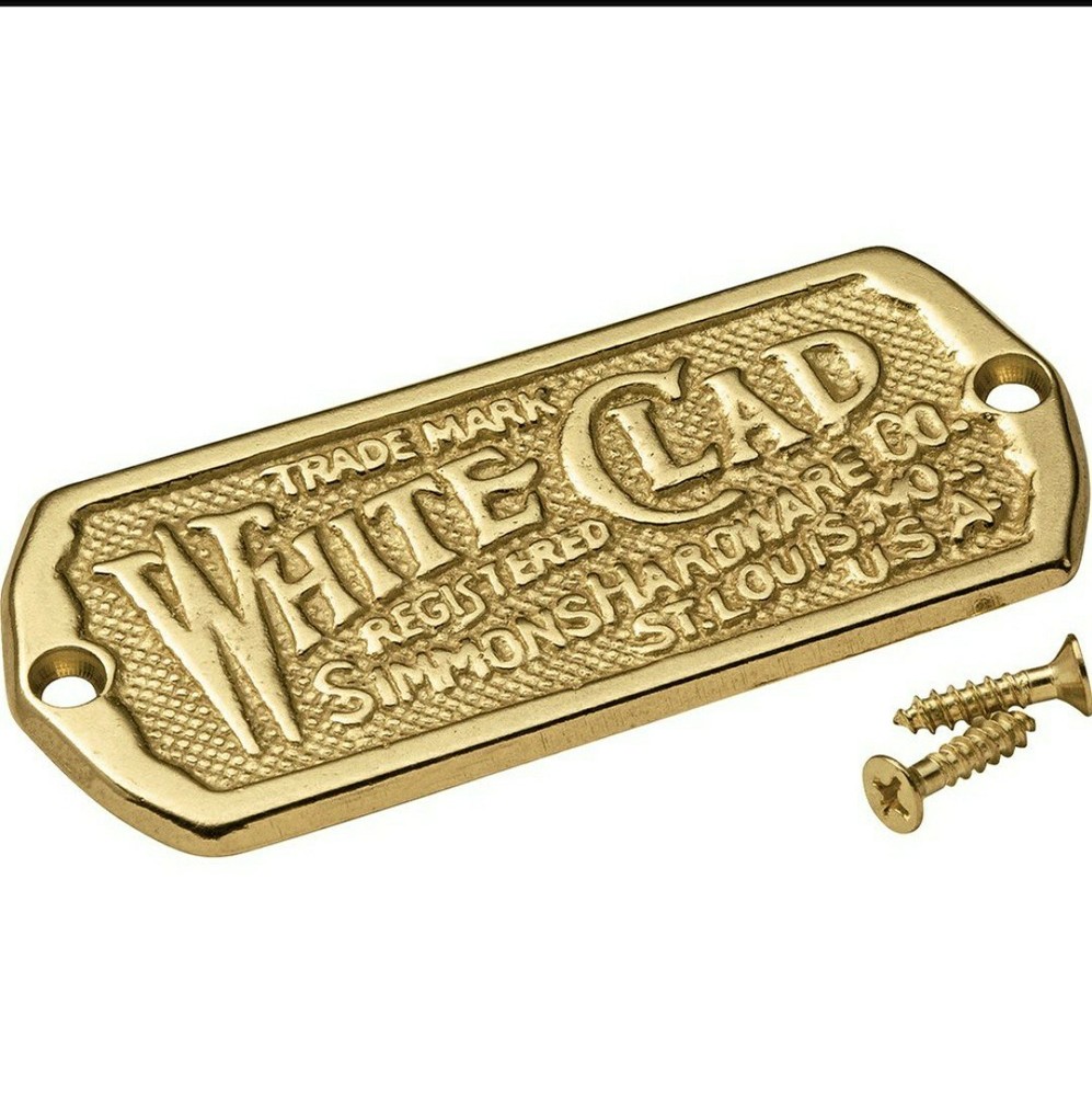 Rocker Solid Brass Icebox Name plateItem #29082