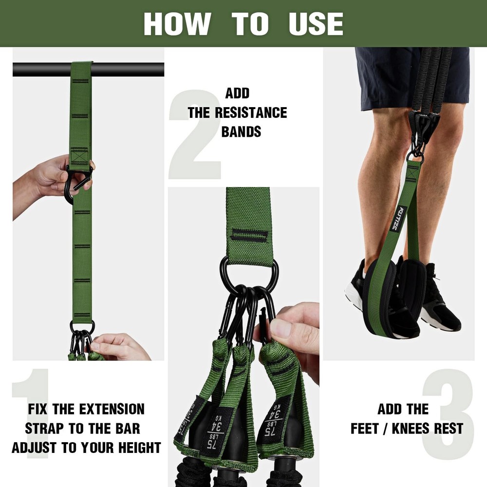 KUTIZE Pull Up Assistance Bands, Pull Up Bar Resistance Bands, Pull Up Bands ...