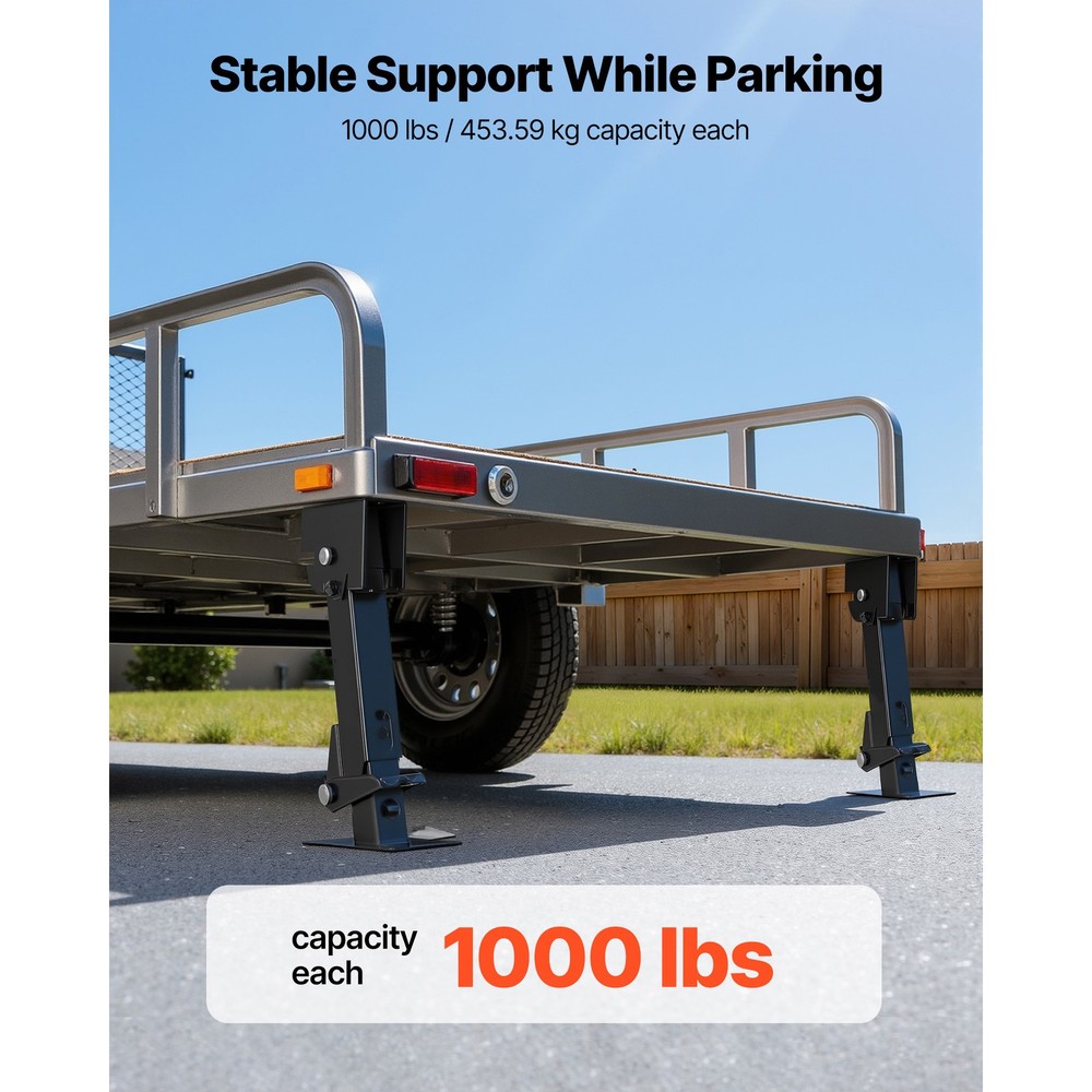 Uimoso Telescoping Stabilizer Jack 2PCS Swing Down Support for RV Trailer