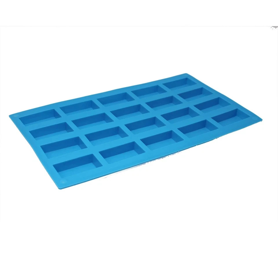 Rectangular Mini Guest Soap Chocolate Candy Mold Sample Soap Silicone Mold 20cav