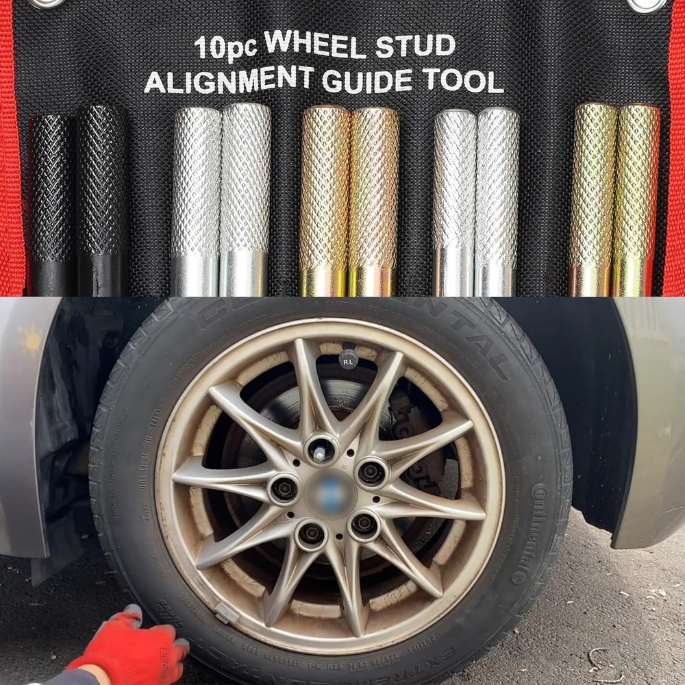 10-Piece Wheel Alignment Pin Guide - Essential Tool for Safe Tire Changes