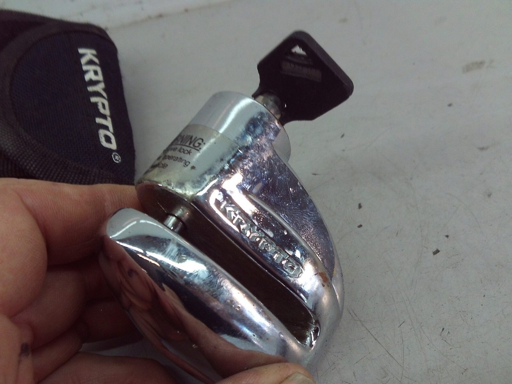 Krypto Disc Lock with Key Chrome