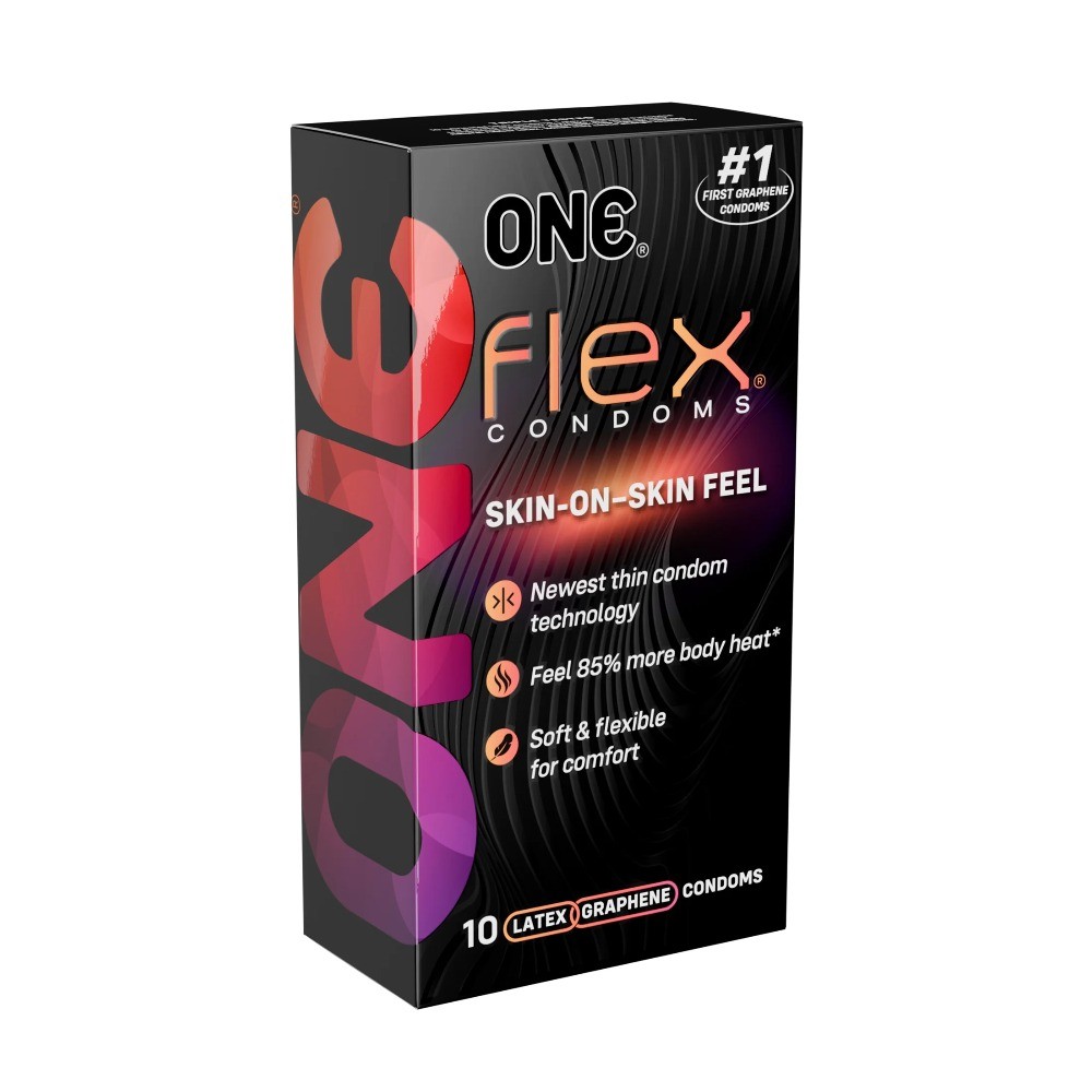 ONE® Flex™ Condoms -Ultra-Thin, Flexible, Strong, 10-Count