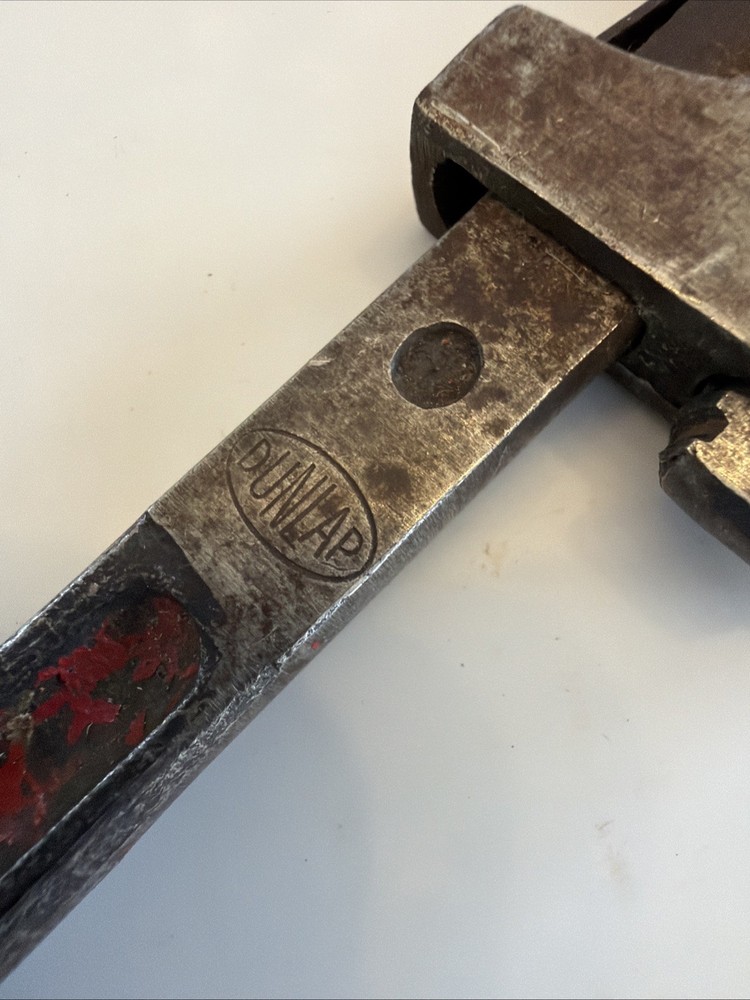 Vintage Dunlap No. 8 Pipe Wrench from Germany Small