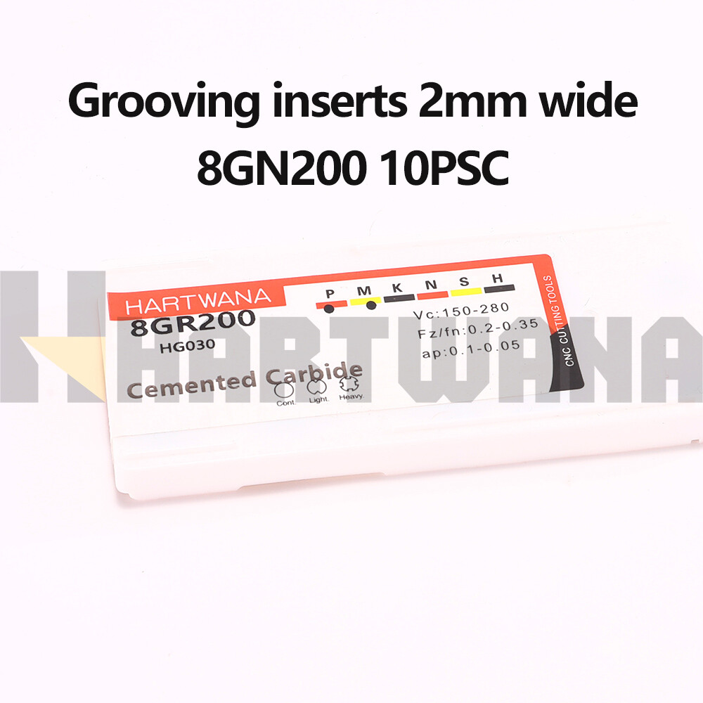 Internal Grooving Turning Tool Holder 10mm Indexable Grooving Inserts 2mm 10PCS