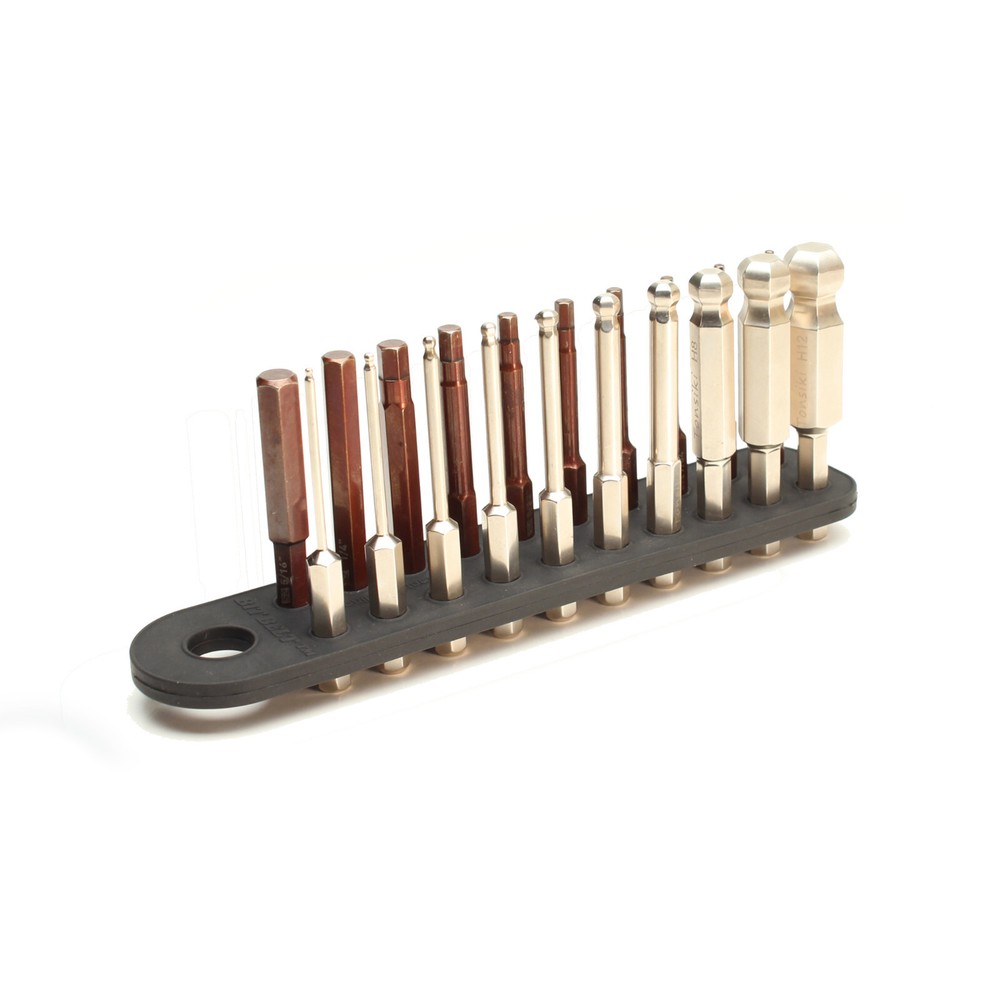 Bit Belt - Hex Bit Organizer - Holds 20 Bits - Flexible Rubber Design - 2 Pack