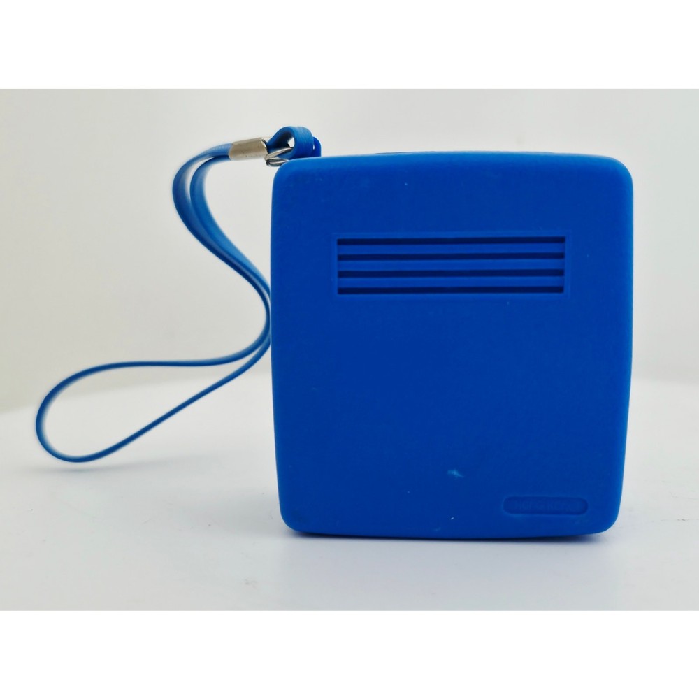 VINTAGE 1960's MUSTANG AM Micro Solid State Transistor Radio Blue - Needs Lovin'