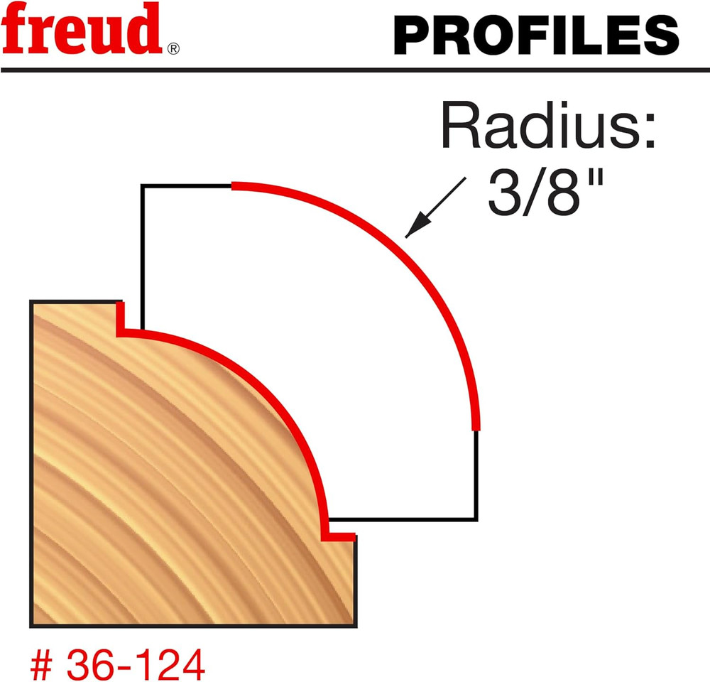 3/8" Radius Beading Bit (Quadra-Cut)