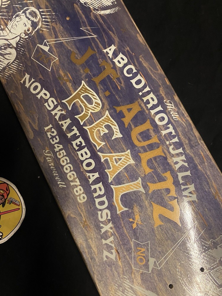 RARE J.T. Aultz Pro Model Coded Riot Real Skateboard Deck JT