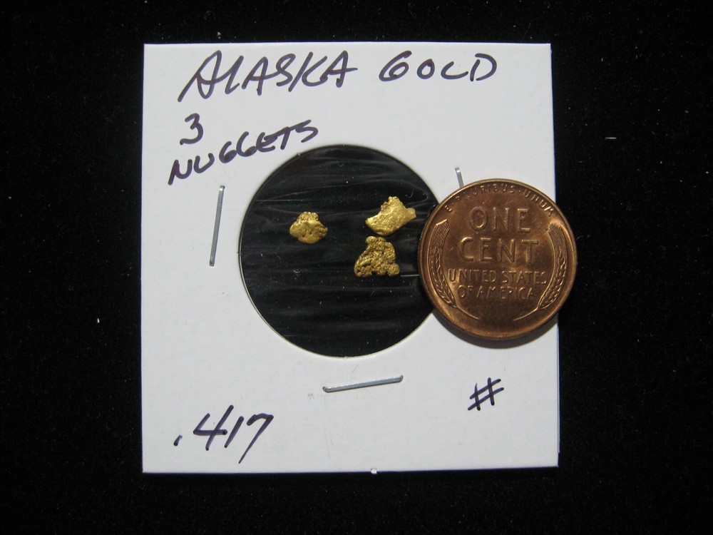 ALASKA GOLD THREE NUGGET .417 GRAM