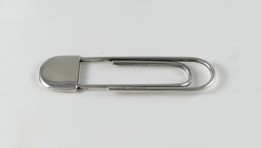 Gorham Modernist Sterling Silver Paper Clip Desk Object