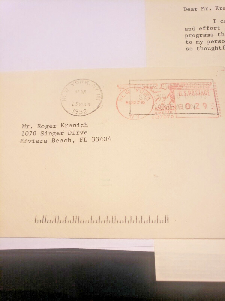 DOUGLAS FAIRBANKS, JR. Signed Letter-Envelope
