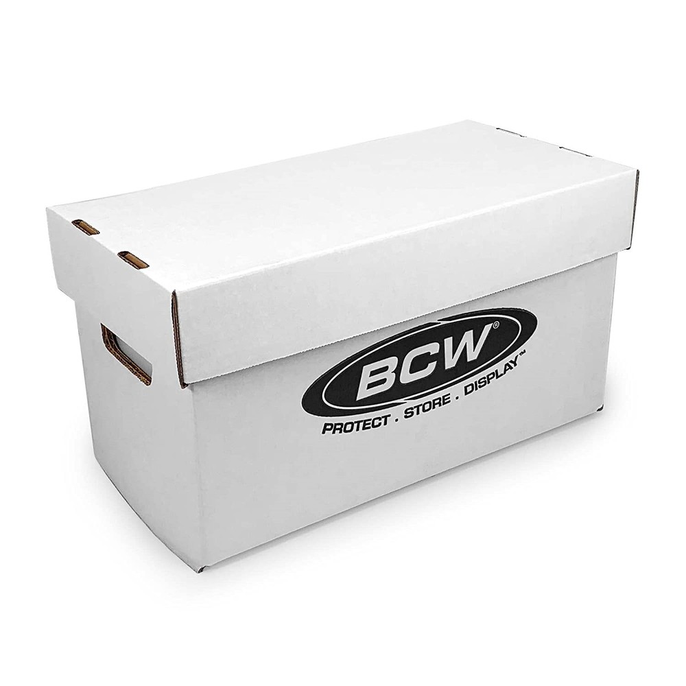 5 BCW Short Comic Book Storage Boxes Holds 150 175 Stackable Archival Cardboard
