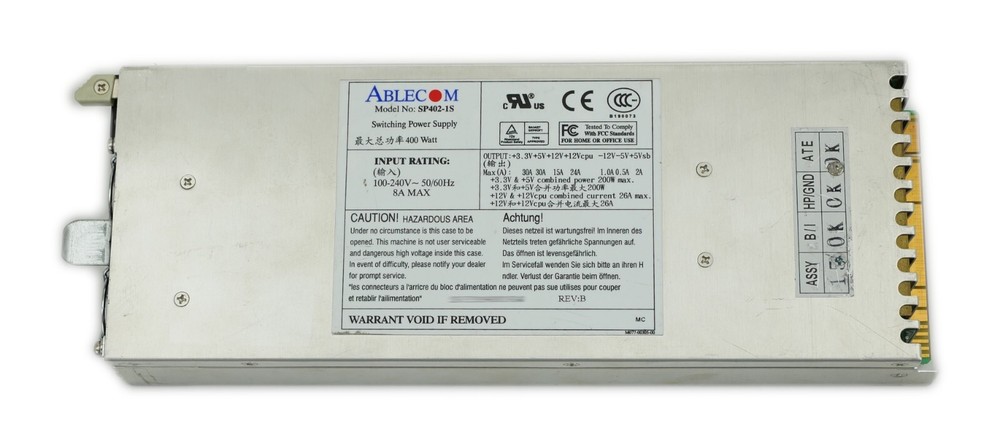 Ablecom Technology Switching Power Supply 400Watt SP402-1S