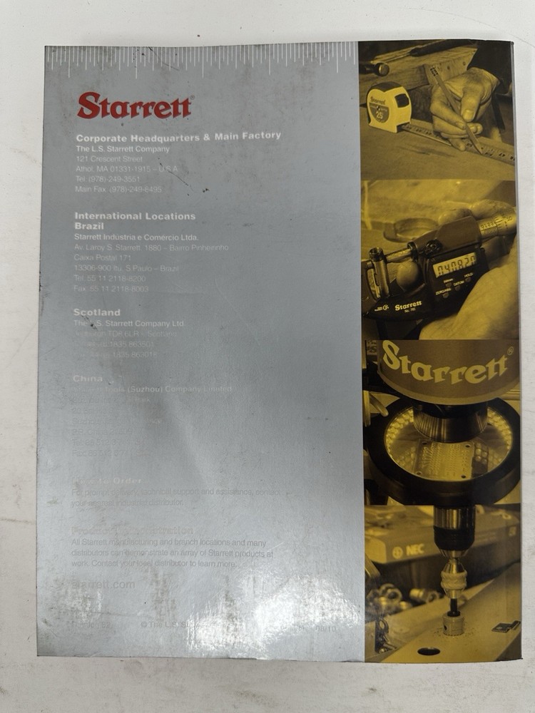 Starrett Tool Catalog No. 32 2010