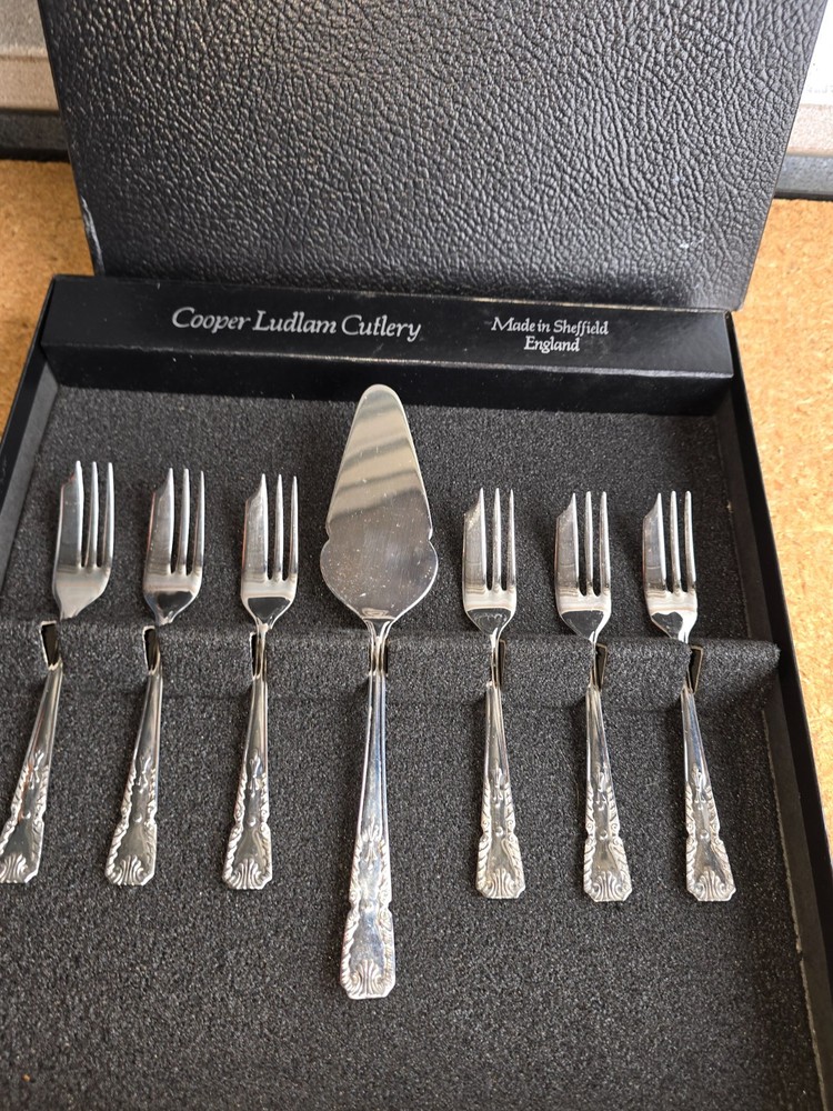 Cooper Ludlam Dessert Forks Pie Cake Server Cutlery