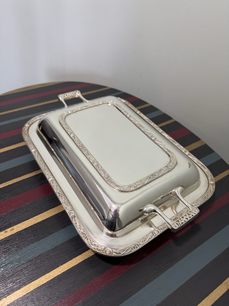 Vintage W. GREENWOOD & SONS Silver Plate Rectangular Entree Serving Dish