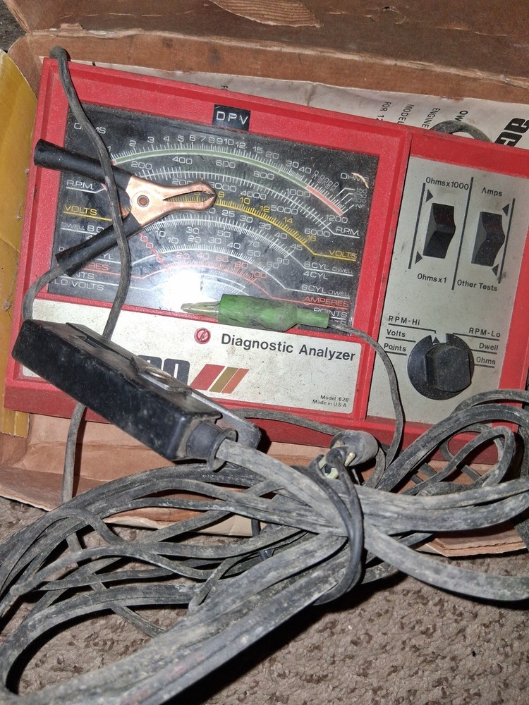 Vintage ACTRON Inductive Diagnostic Analyzer Model 628 with Box.