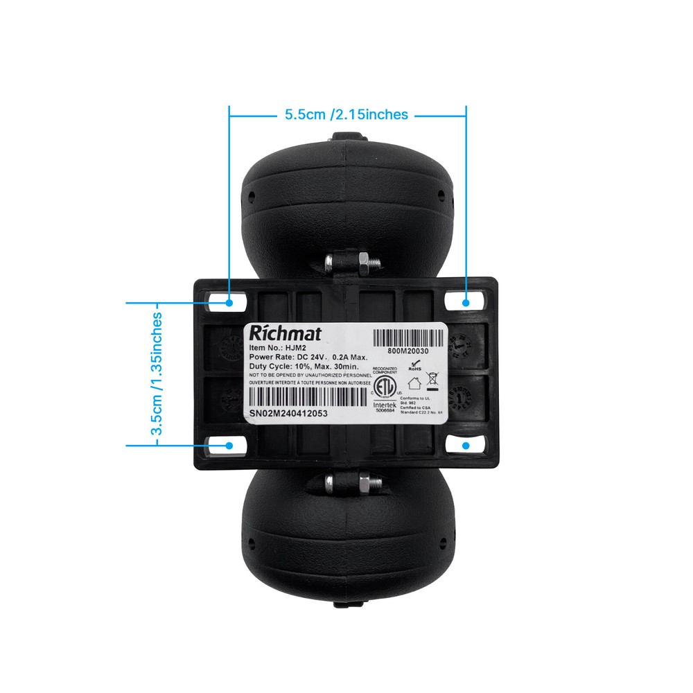 Adjustable Bed Richmat Massage Motor Model HJM2 Replacement for Head