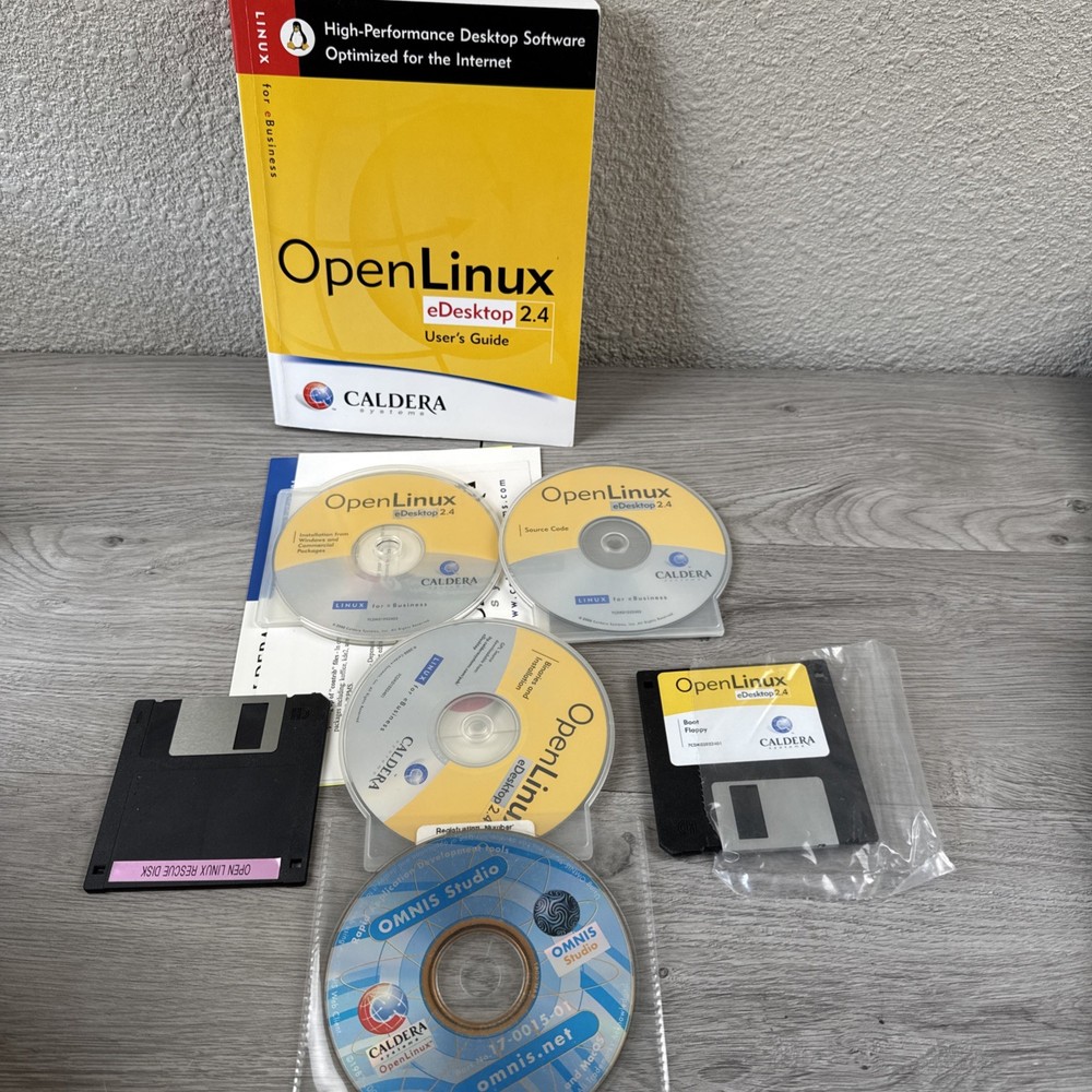 Open Linux eDesktop 2.4 Original Box Set Complete
