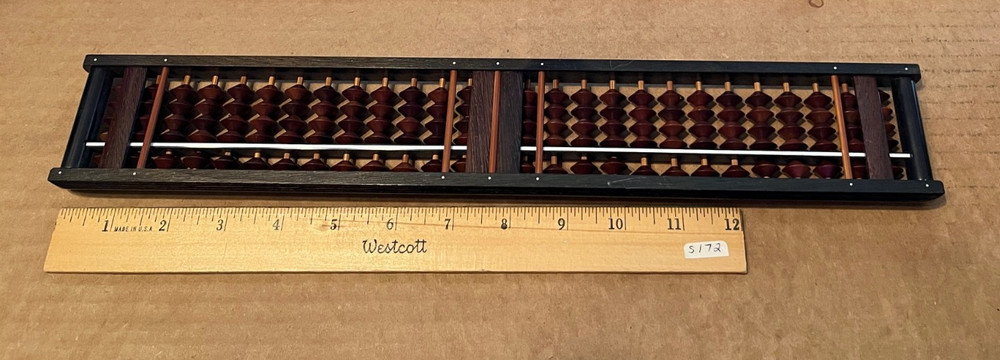 Abacus, in working condition. 27 rods.