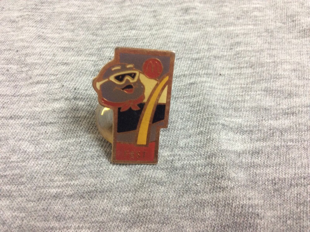 Vintage McDonalds FAST Enamel Lapel Pin