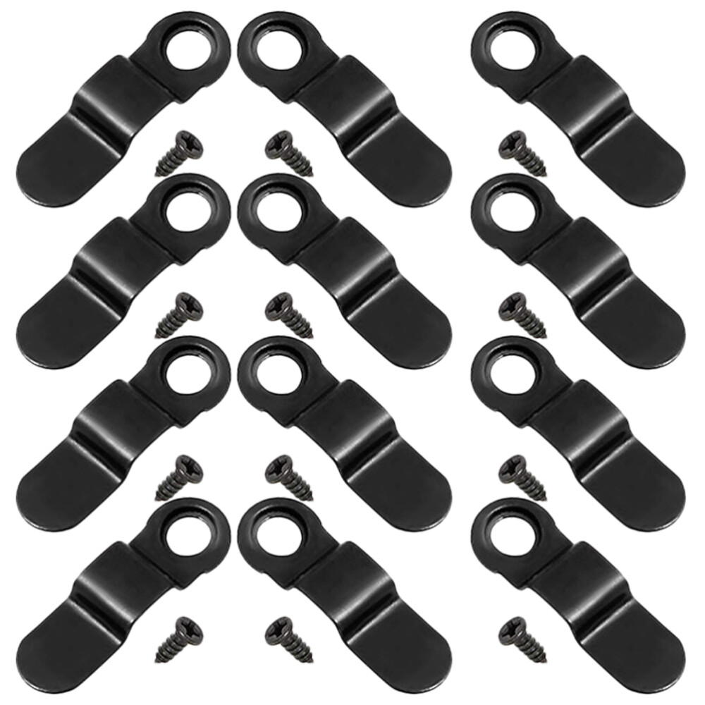 100PCS Black Photo Frame Rotating Clips Backboard Buckles