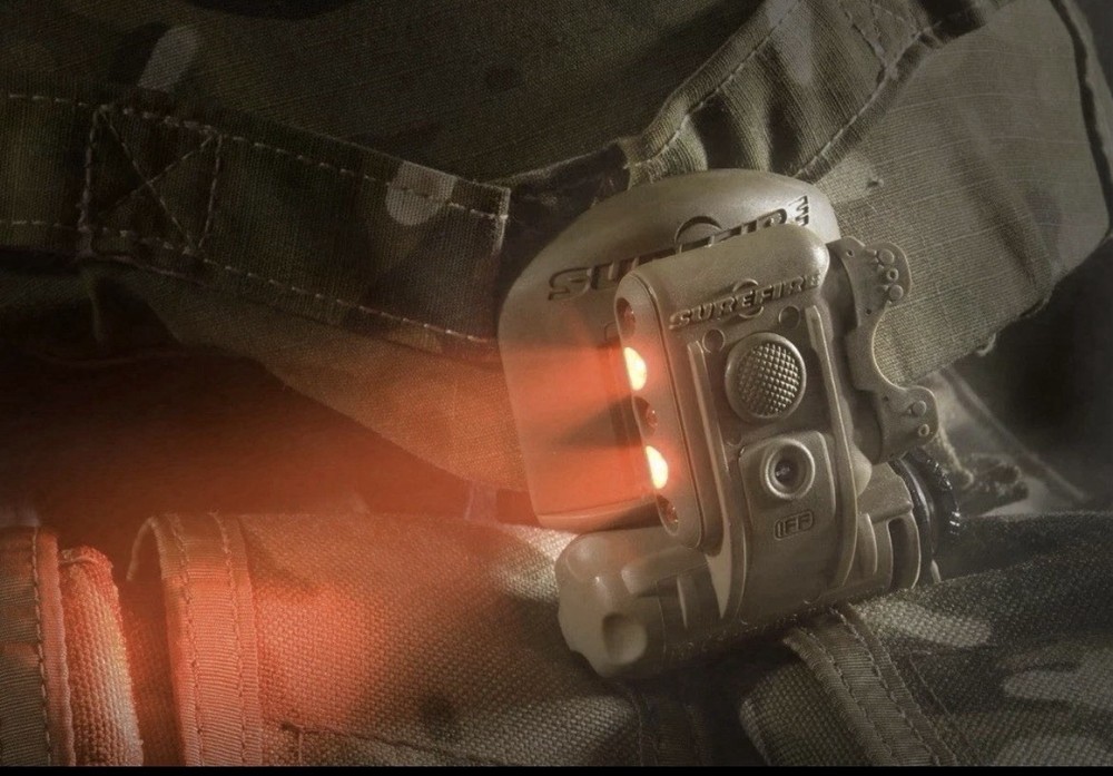 Surefire Tactical Helmet IRR Flashlight w/ rail mount