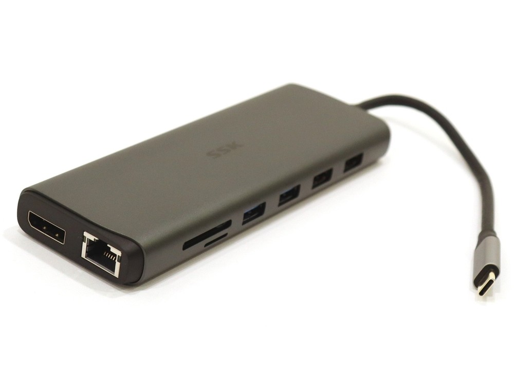 SSK 13-in-1 Type-C Multi-Function Docking Station SC220 (Silver) - Refurbished