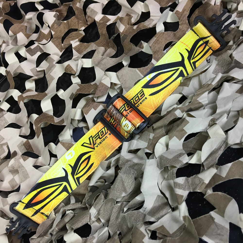 NEW V-Force Grill Silicone Replacement Mask Goggle Strap - Orange/Yellow