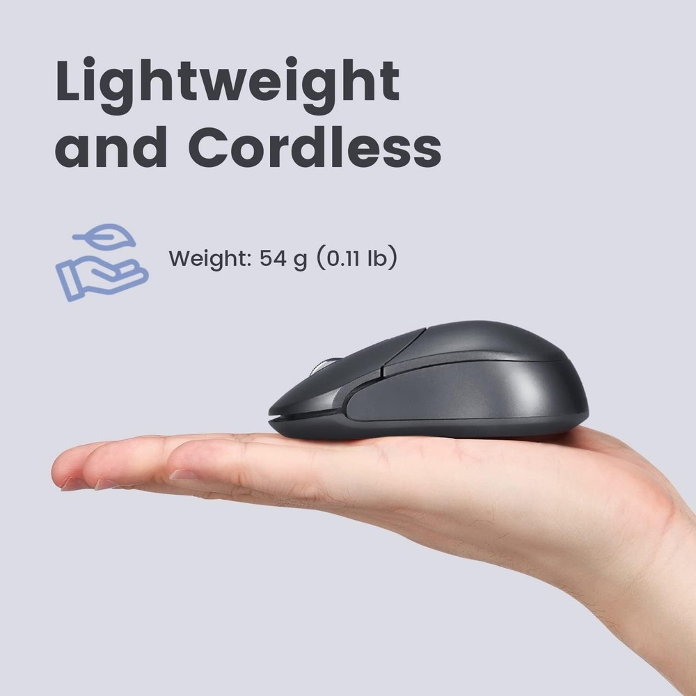 Ambidextrous Bluetooth Mouse with 1000 DPI - Portable Design for Modern Users