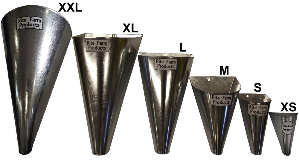4 PACK-LARGE- RESTRAINING KILLING KILL PROCESSING CONES FOR POULTRY CHICKEN FOWL