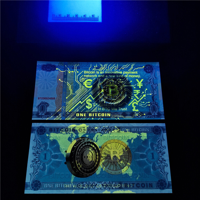 100pcs one BTC Paper Note Un-currency